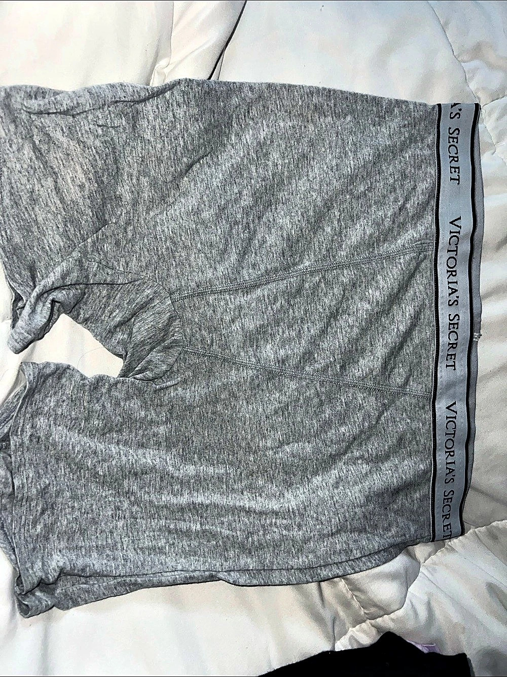 Victoria's Secret Logo Cotton High-Waist Boxer Brief Gray Large